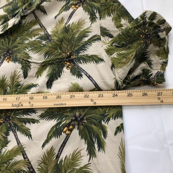 Vintage paradise found Hawaiian rayon short sleeve shirt mens XL palm trees - Picture 5 of 9